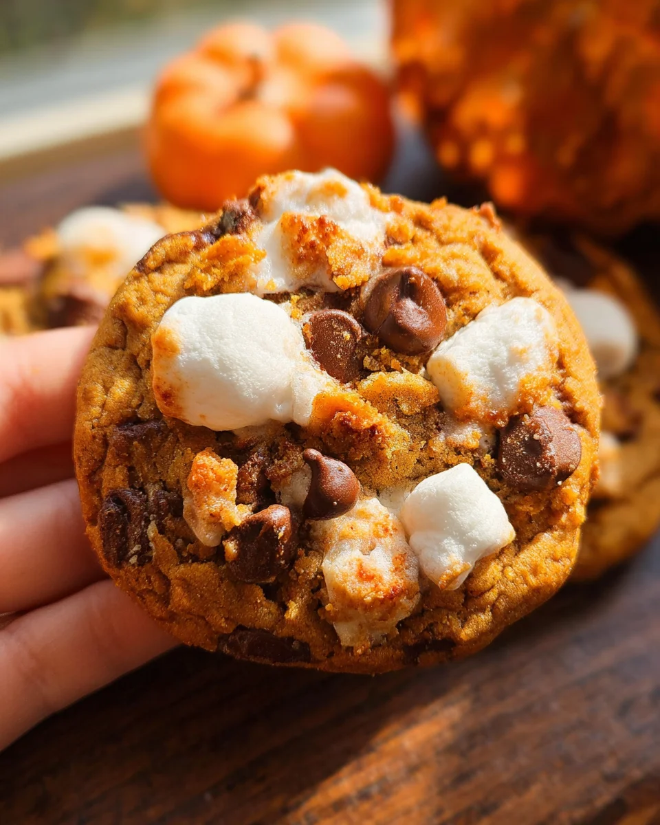 Pumpkin S'mores Cookies 29 Pumpkin