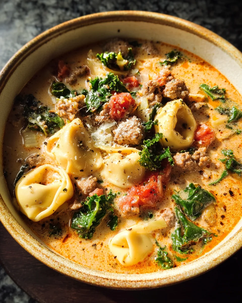 Sausage Tortellini Soup