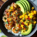 Shrimp and Avocado Bowls with Mango Salsa & Lime-Chili Sauce 20 Shrimp and Avocado Bowls with Mango Salsa & Lime-Chili Sauce