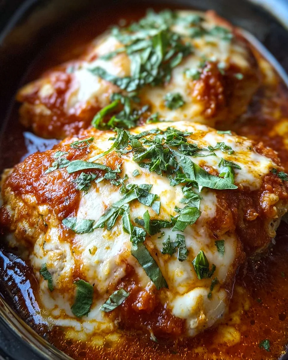 Slow Cooker Cheesy Mozzarella Chicken 18 Slow
