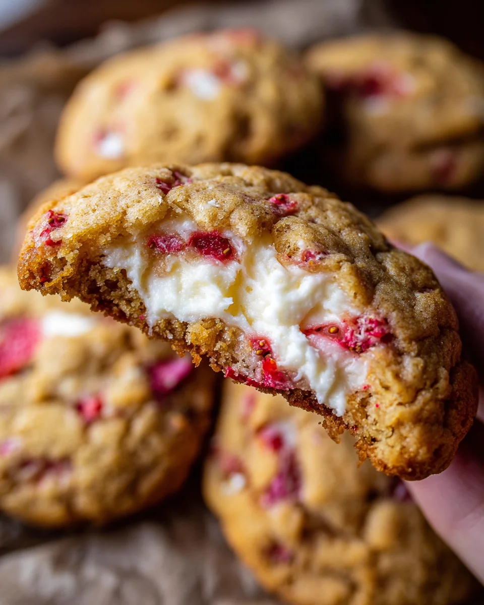 Strawberry Cheesecake Cookies