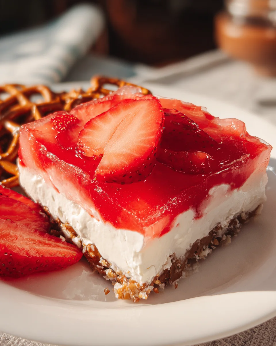 Strawberry Pretzel Jello Salad 19 Strawberry