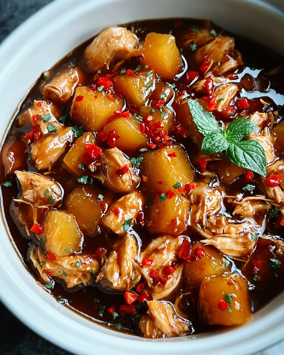 Sweet Hawaiian Crockpot Chicken