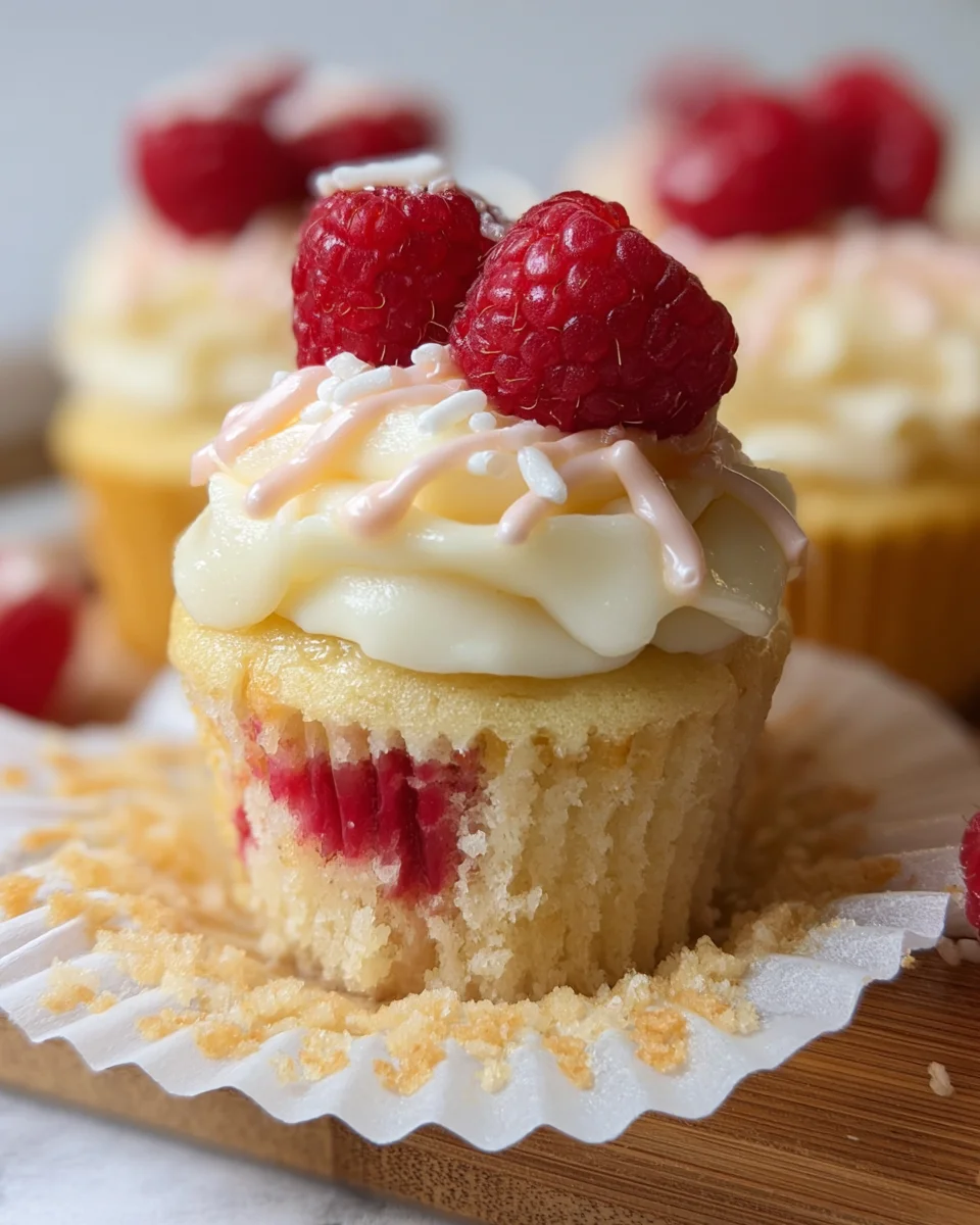 The Best White Chocolate Raspberry Cupcakes