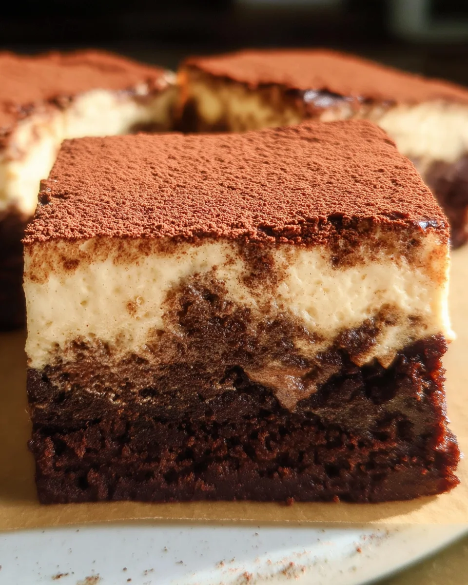 Tiramisu Brownies