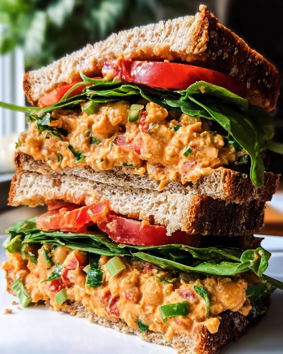 Vegan Buffalo Chickpea Salad Sandwich 23 Vegan