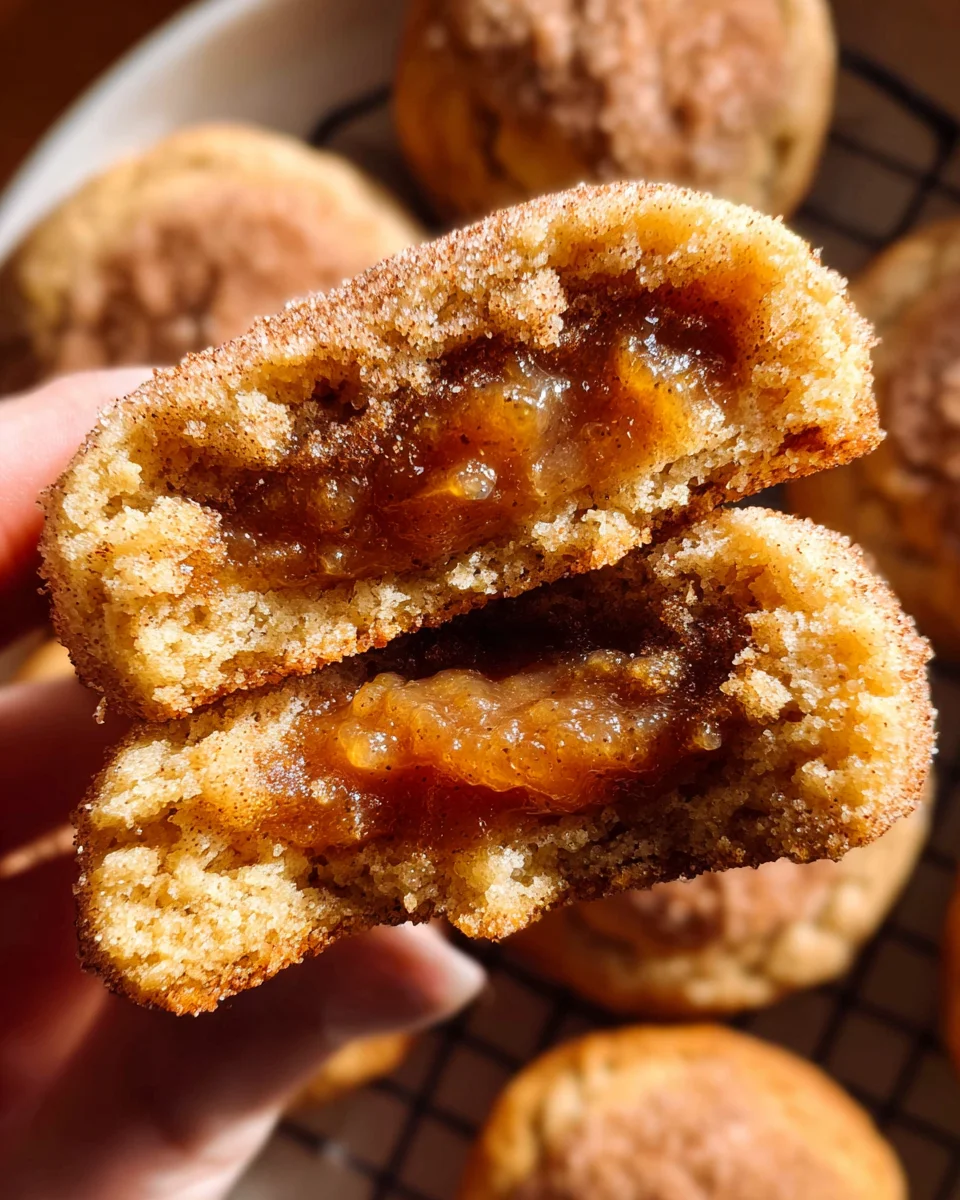 Apple Butter Snickerdoodle Cookies