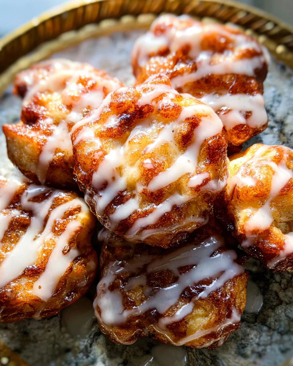 Baked Apple Fritters with Glaze 26 Baked