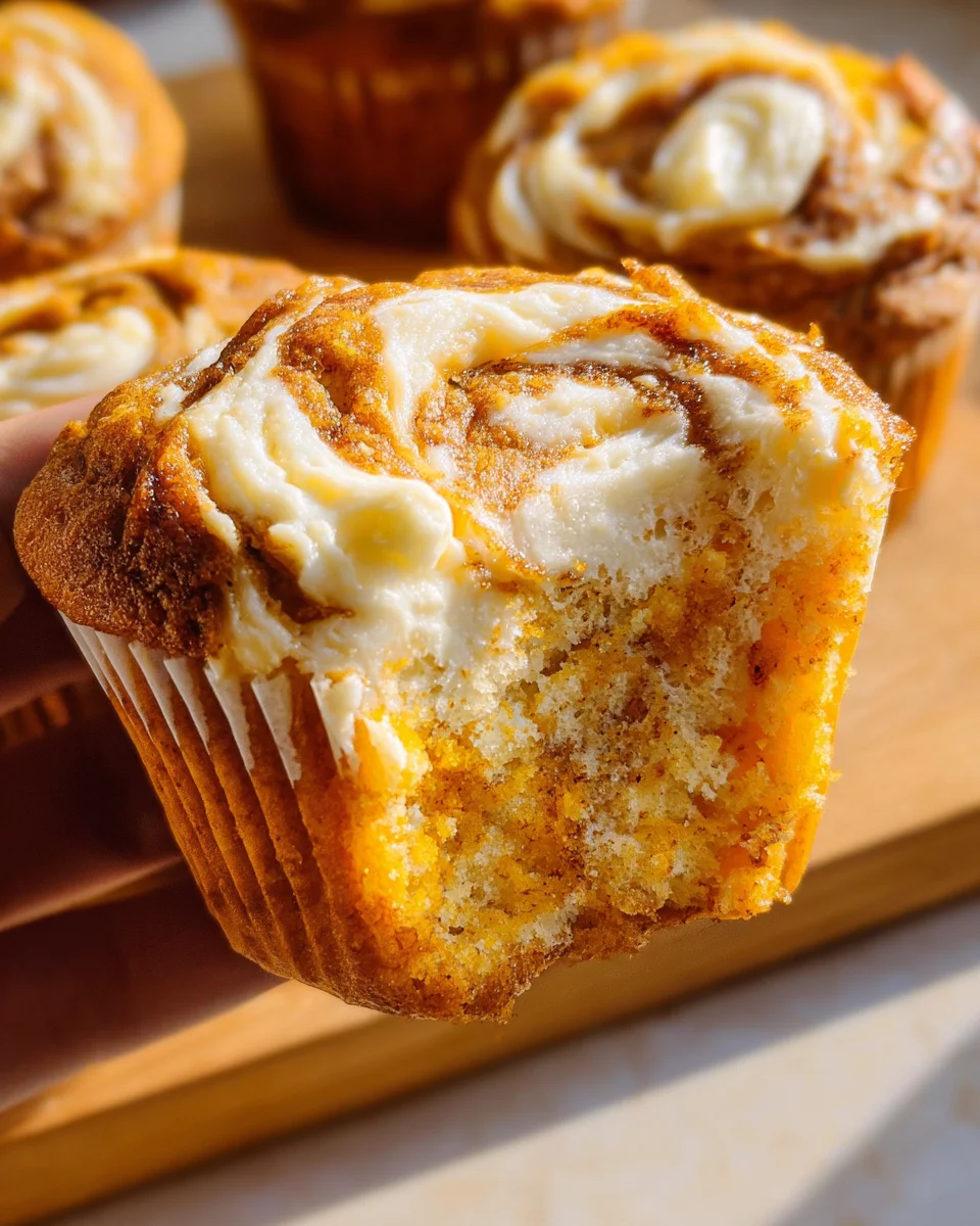 Best Swirled Pumpkin Cream Cheese Muffins