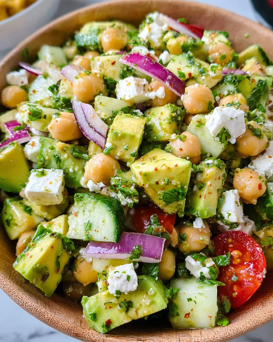 Chickpea Feta Avocado Salad 21 Chickpea