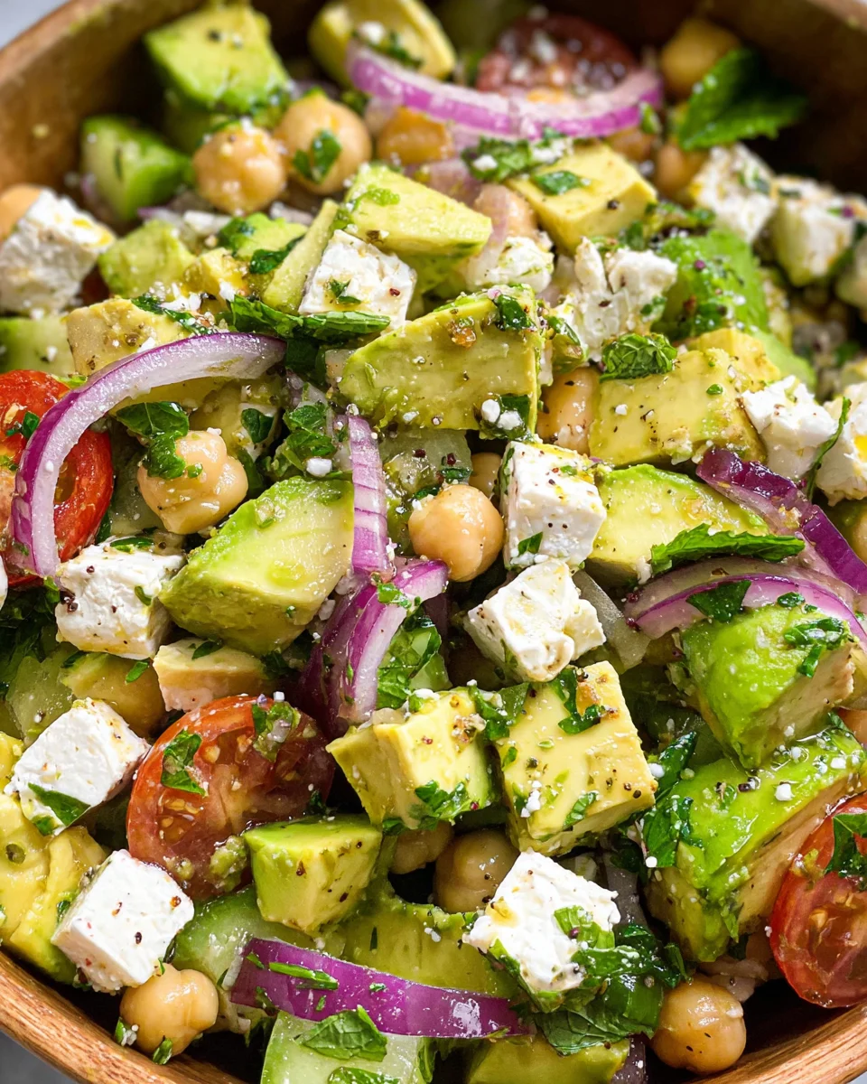 Chickpea Feta Avocado Salad 22 Chickpea