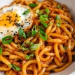 Chili Garlic Udon Noodles