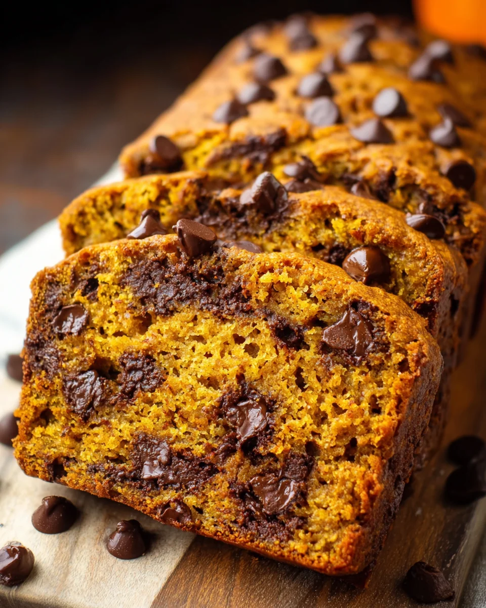 Chocolate Chip Pumpkin Bread