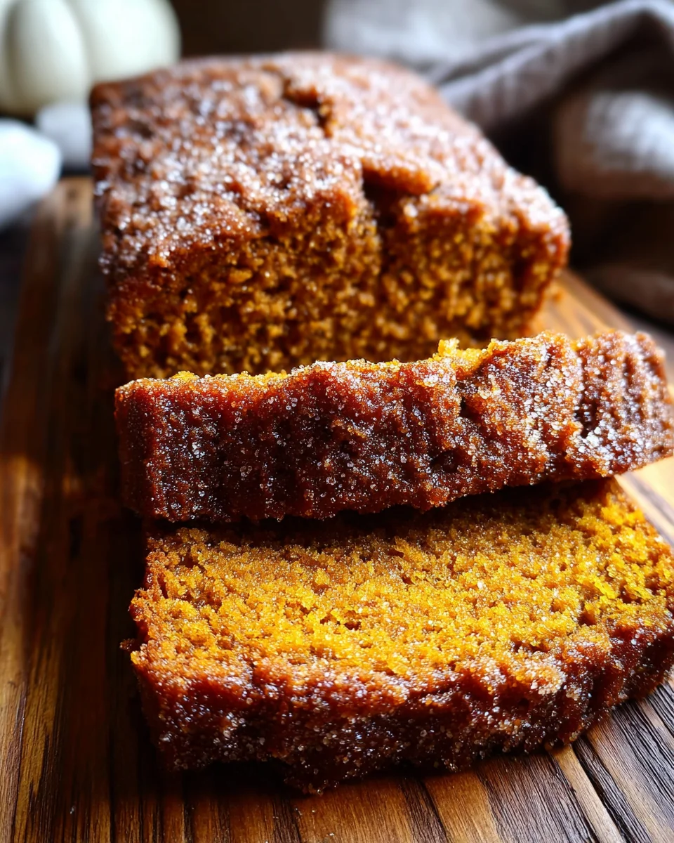 Cinnamon Sugar Pumpkin Bread