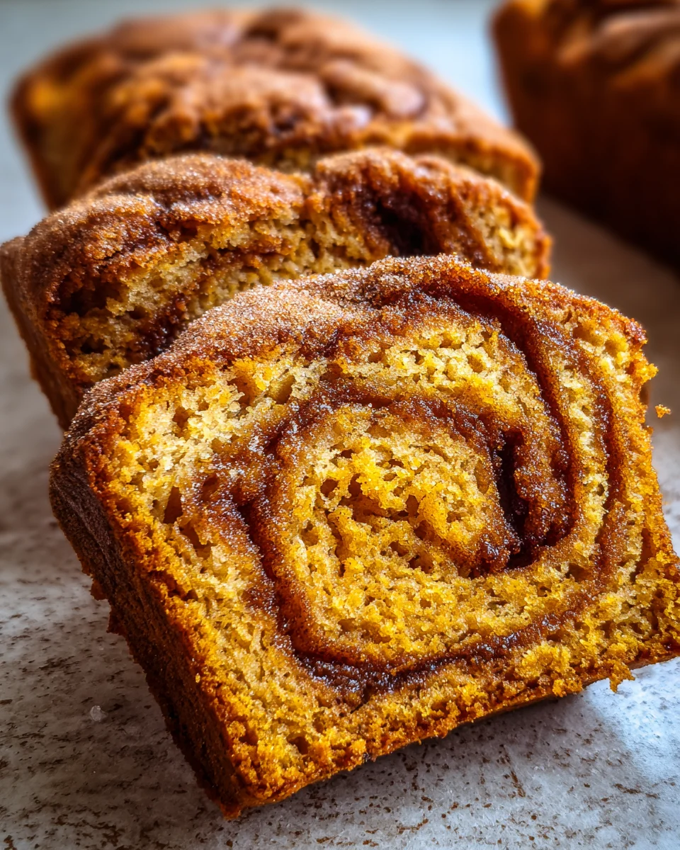 Cinnamon Swirl Pumpkin Bread Mini Loaves