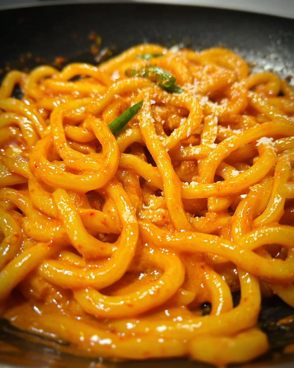Creamy Gochujang Udon Noodles