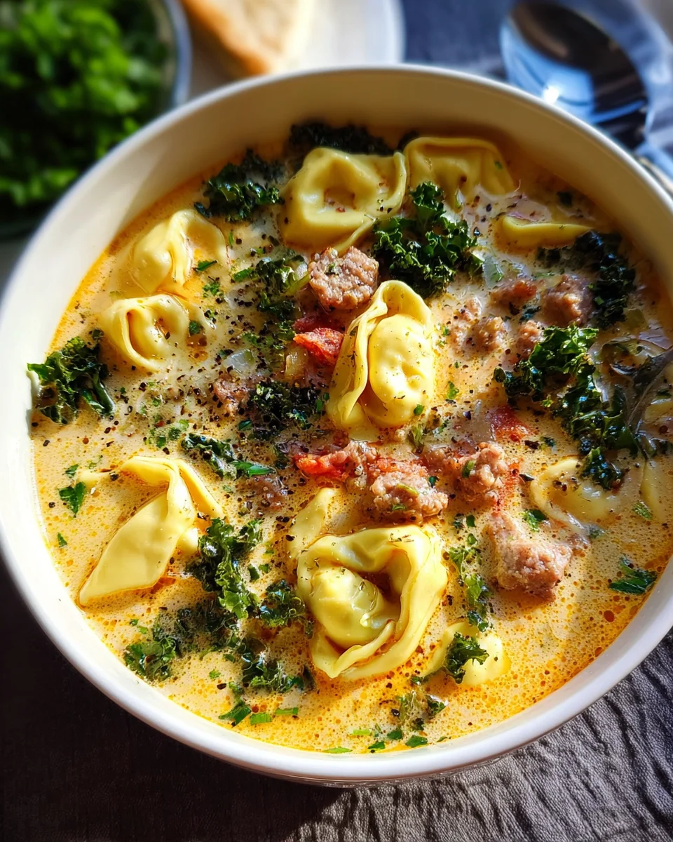 Creamy Tortellini Soup