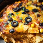 Crockpot Chicken Enchiladas Casserole