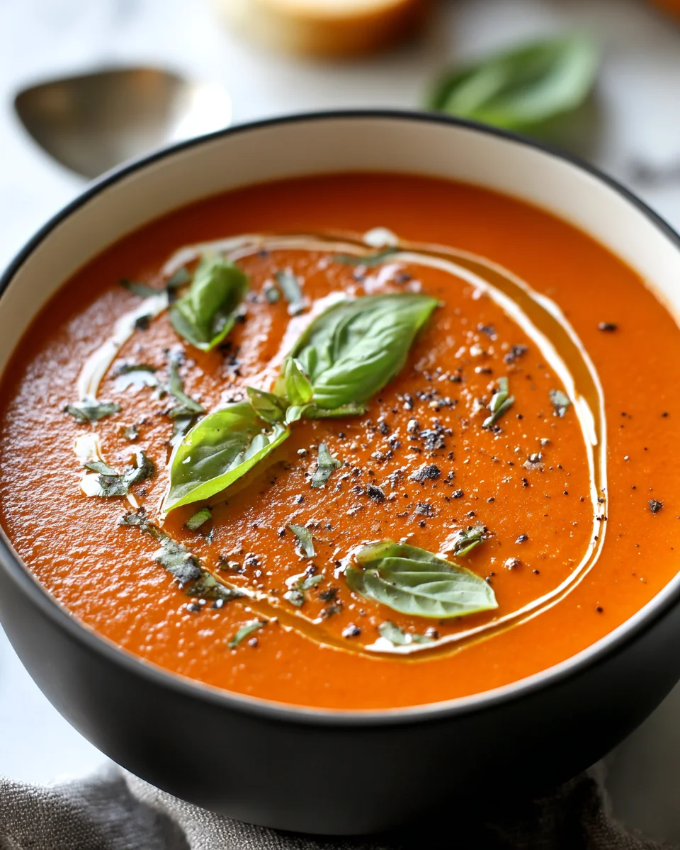 Crockpot Tomato Basil Soup