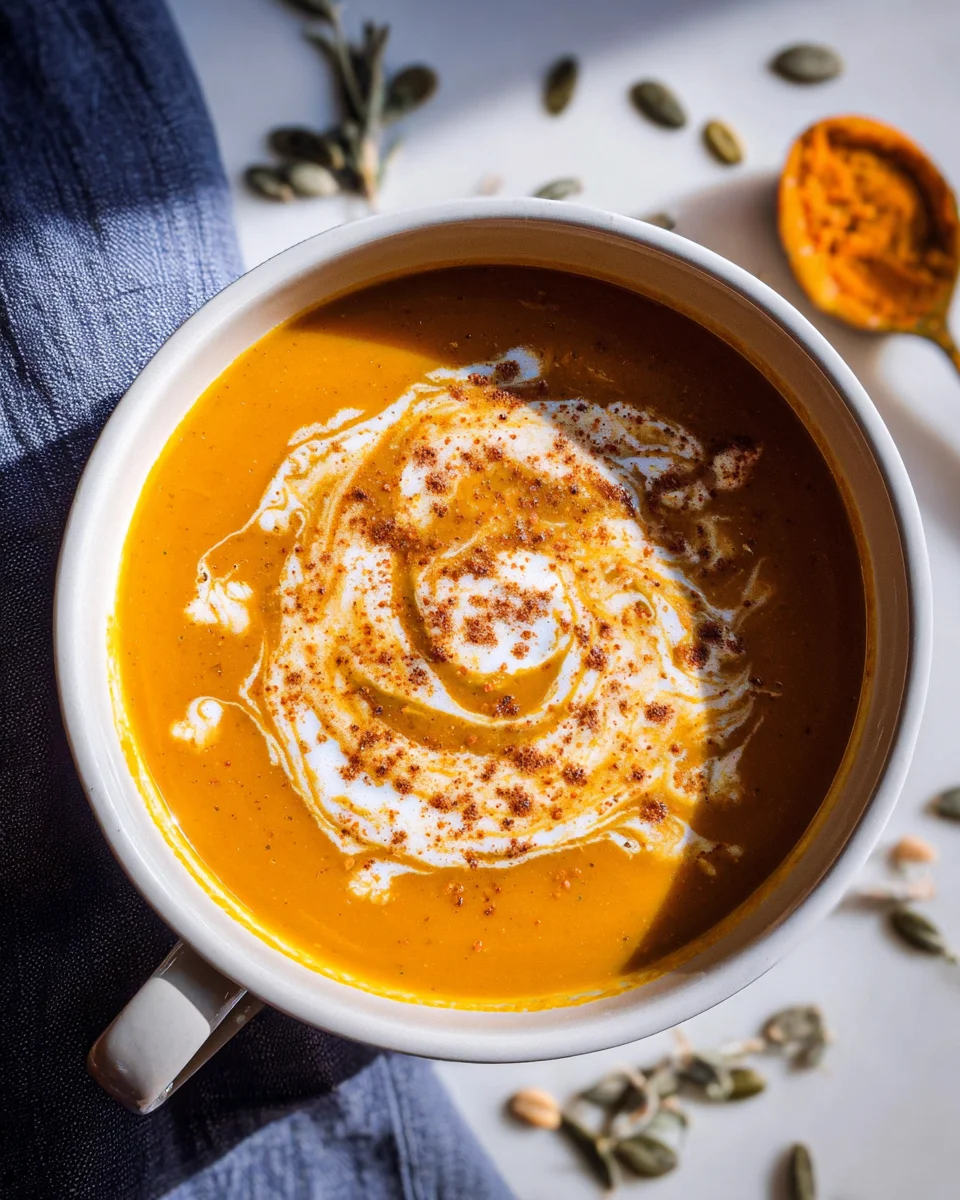 Easy Pumpkin and Sweet Potato Soup