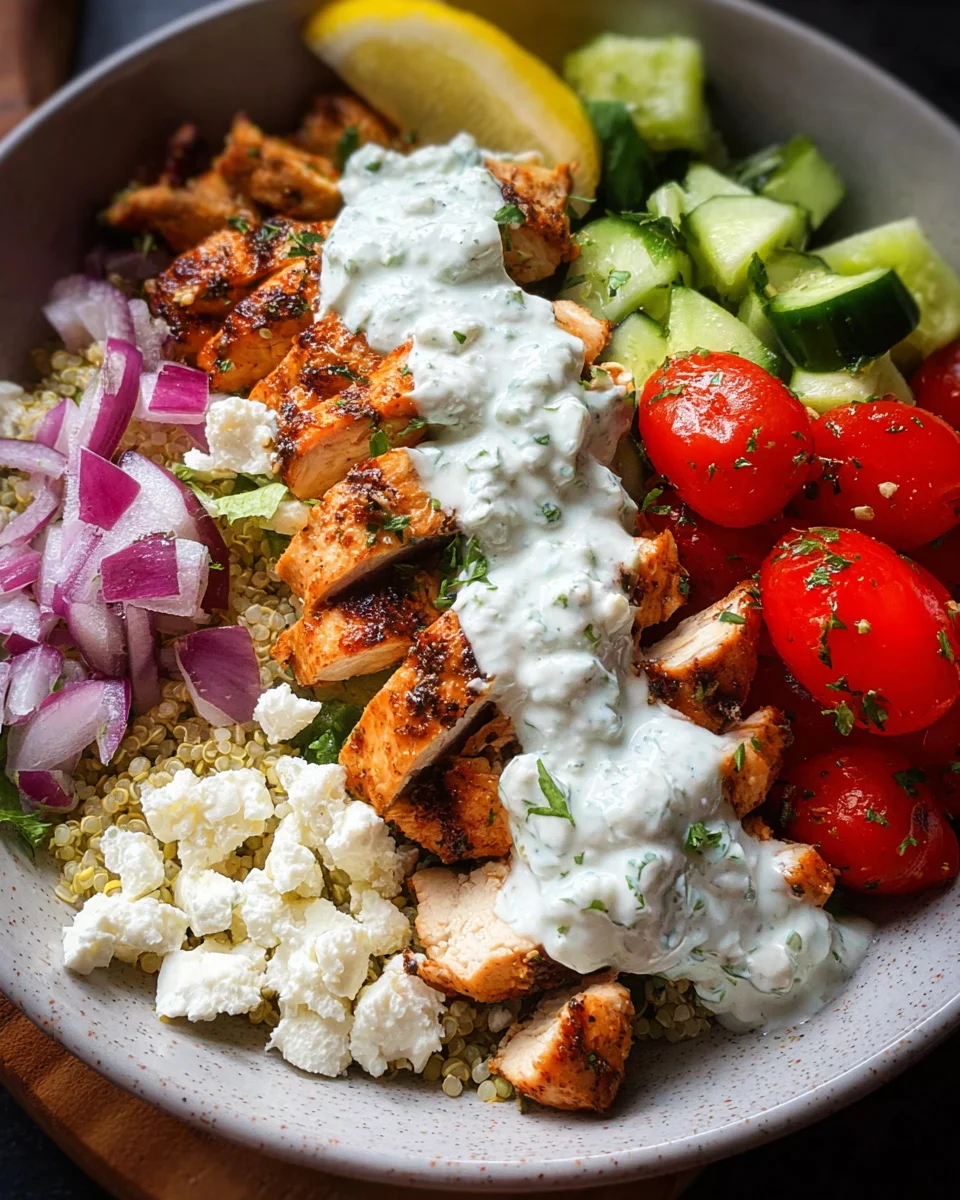 Greek Chicken Bowls