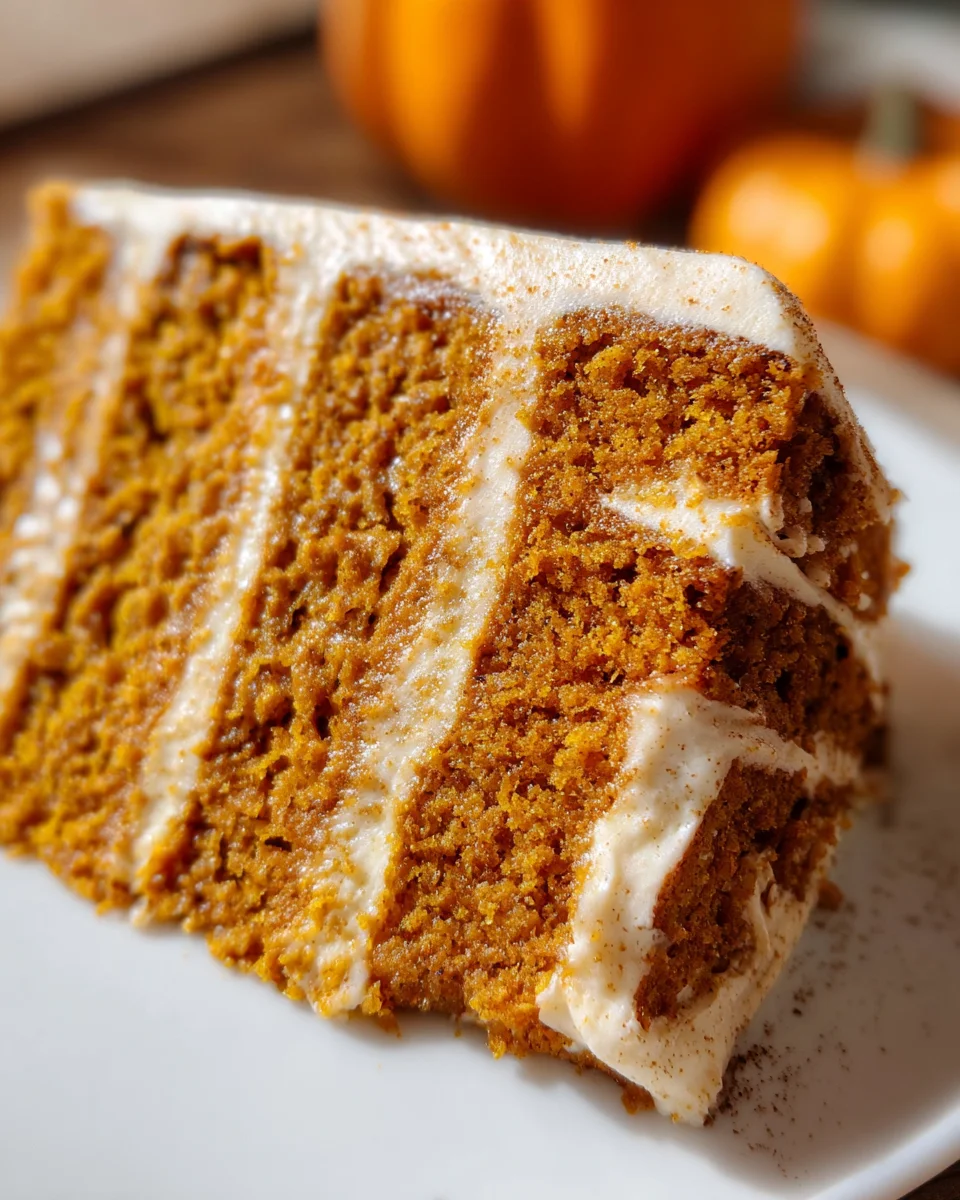 Pumpkin Cake with Cinnamon Cream Cheese Frosting 27 Pumpkin
