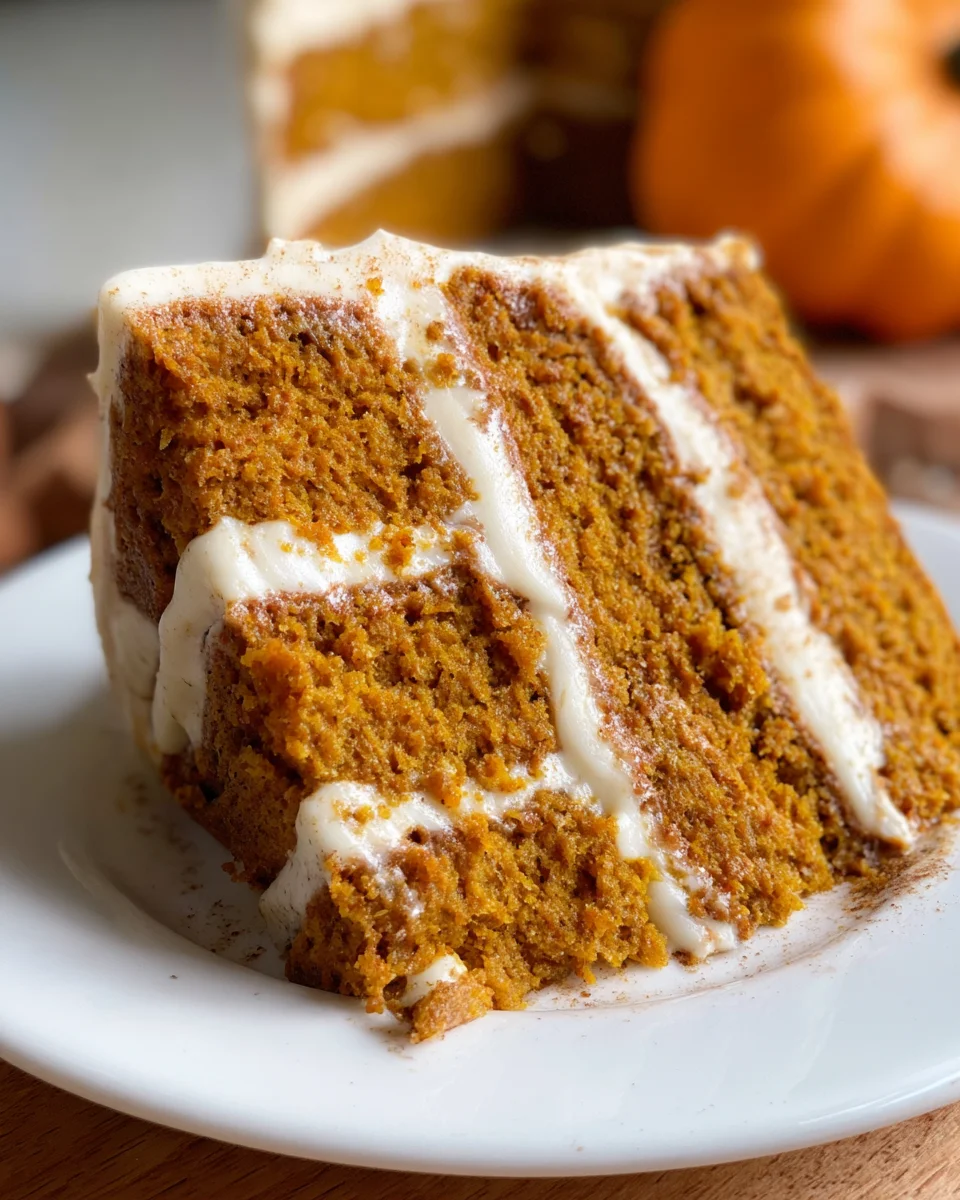 Pumpkin Cake with Cinnamon Cream Cheese Frosting 28 Pumpkin