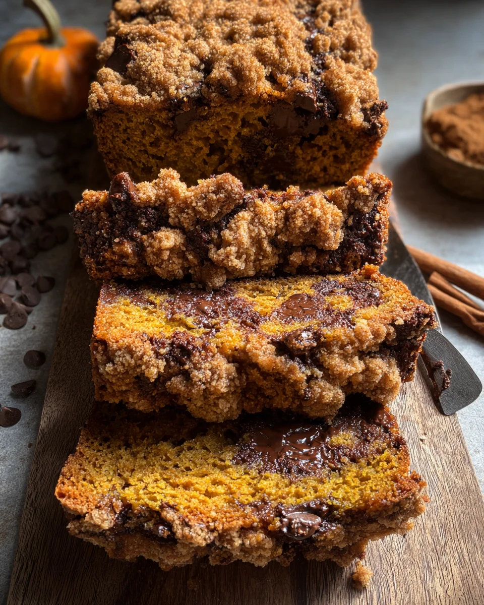 Pumpkin Chocolate Chip Streusel Bread 18 Pumpkin