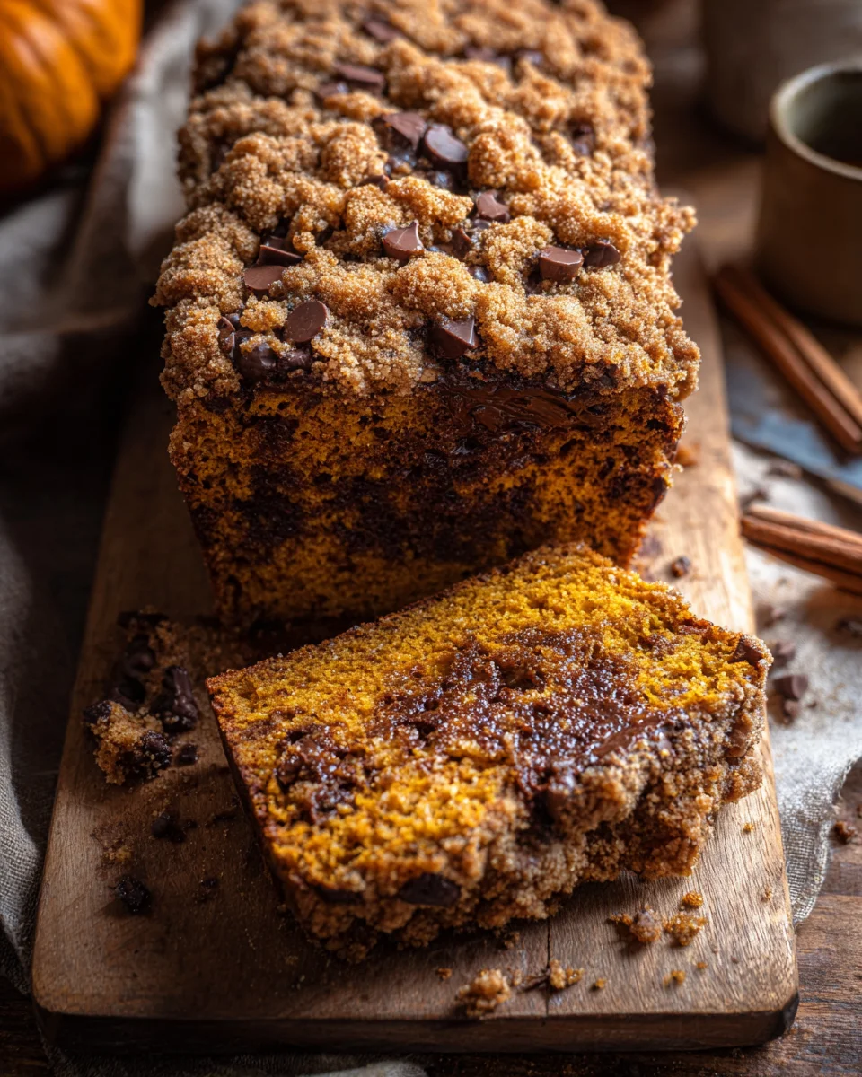 Pumpkin Chocolate Chip Streusel Bread 19 Pumpkin