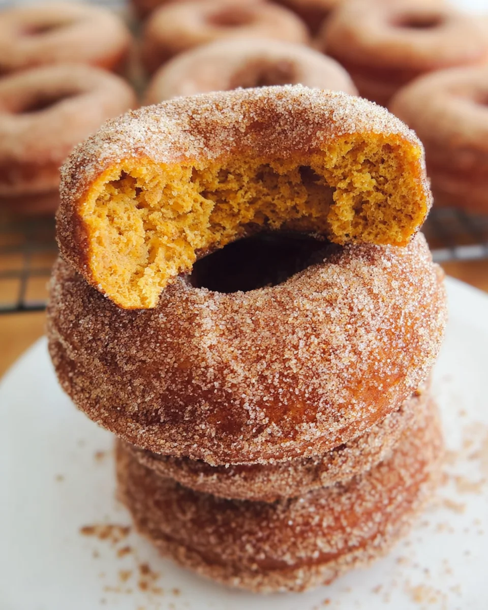 Pumpkin Cinnamon Sugar Donuts