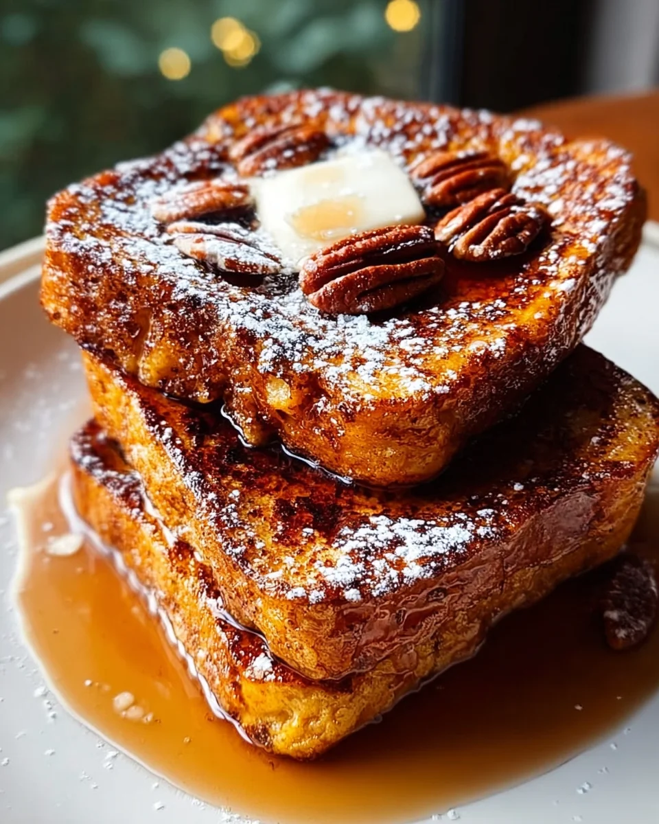 Pumpkin French Toast Breakfast