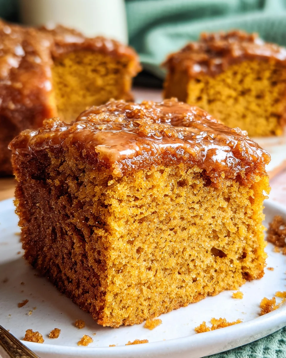 Pumpkin Snickerdoodle Snack Cake