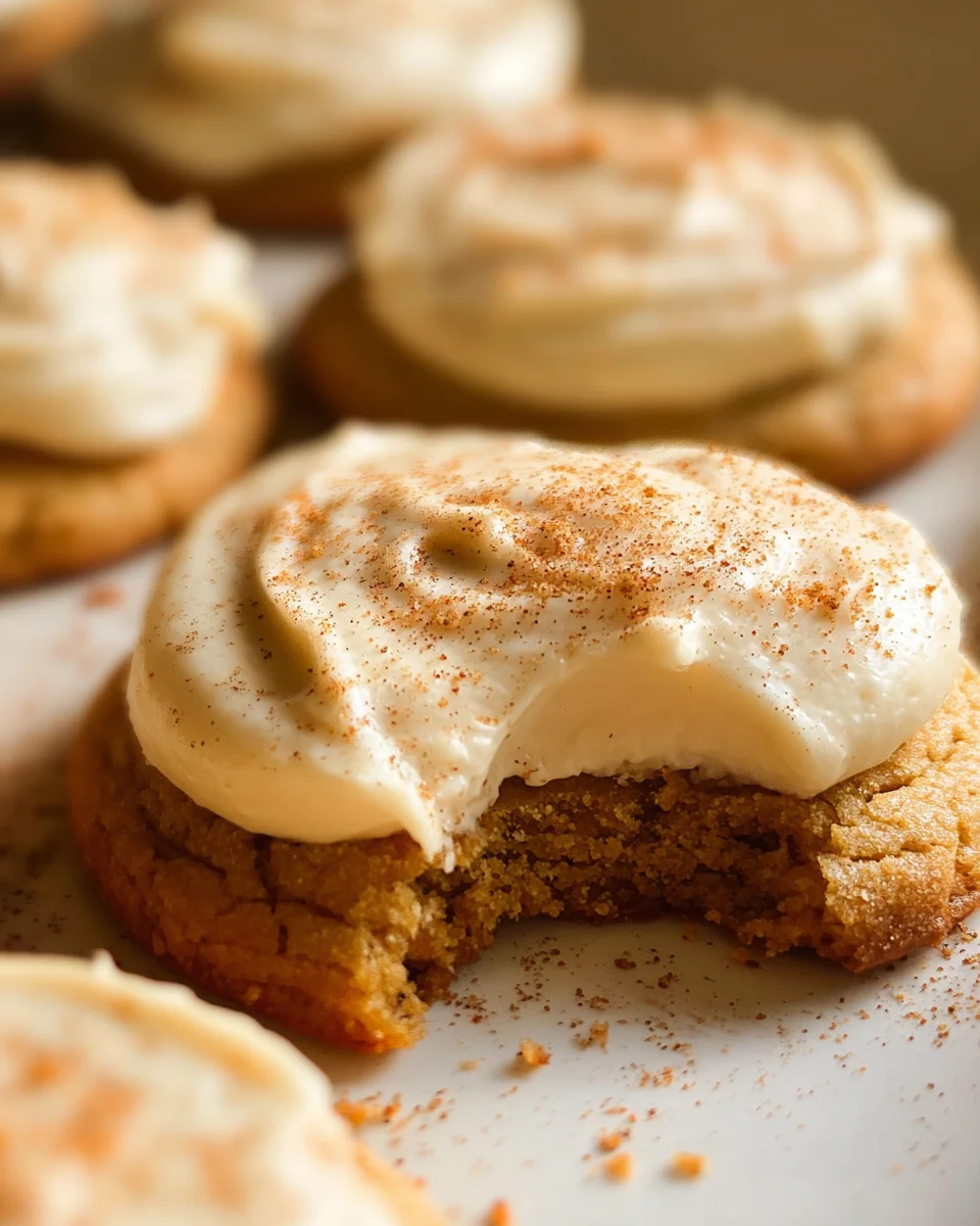 Pumpkin Spice Sugar Cookies with Cream Cheese Frosting