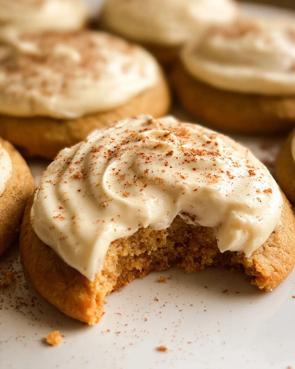 Pumpkin Spice Sugar Cookies with Cream Cheese Frosting 26 Pumpkin