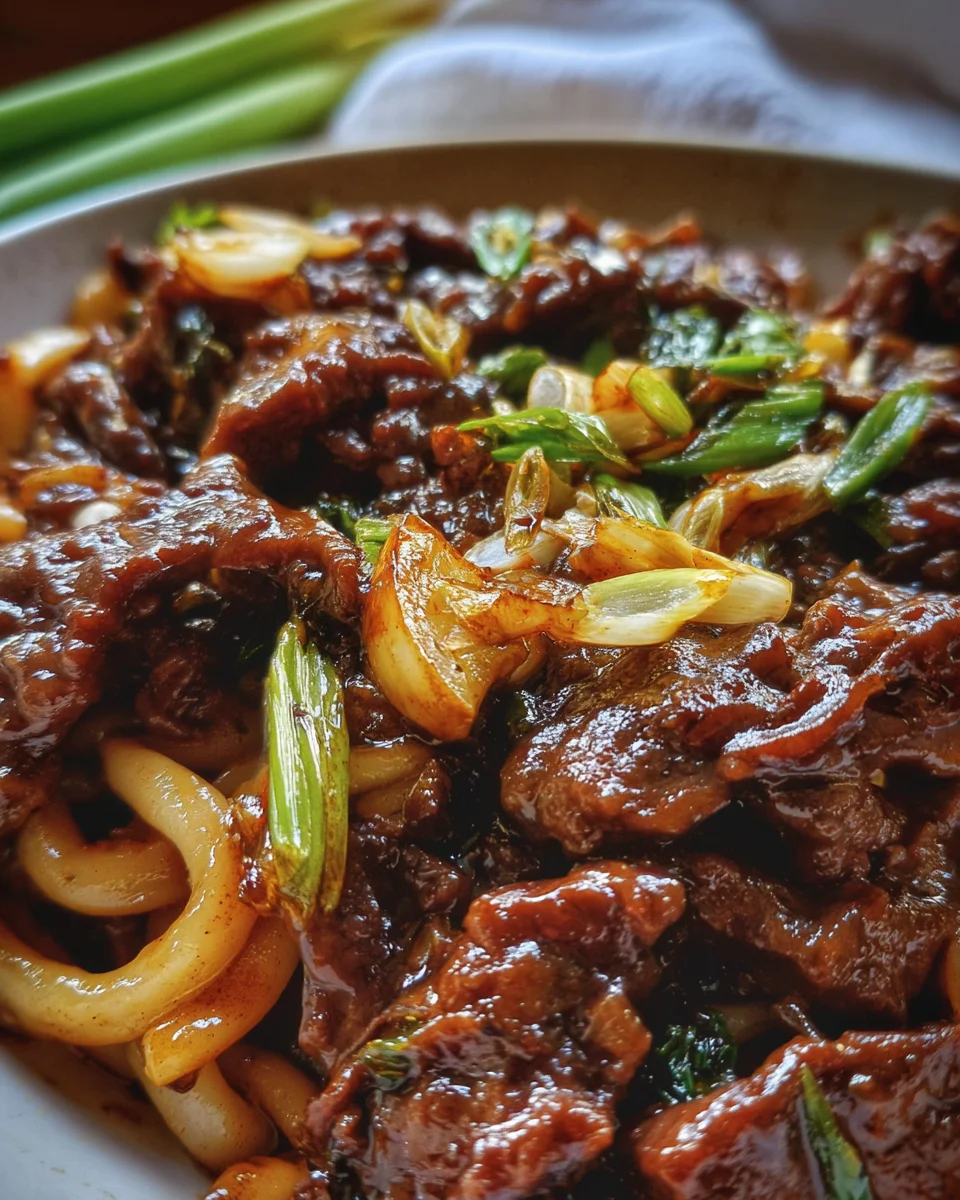 Simple Black Pepper Beef Udon