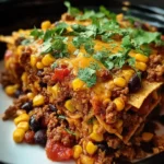 Slow Cooker Taco Casserole