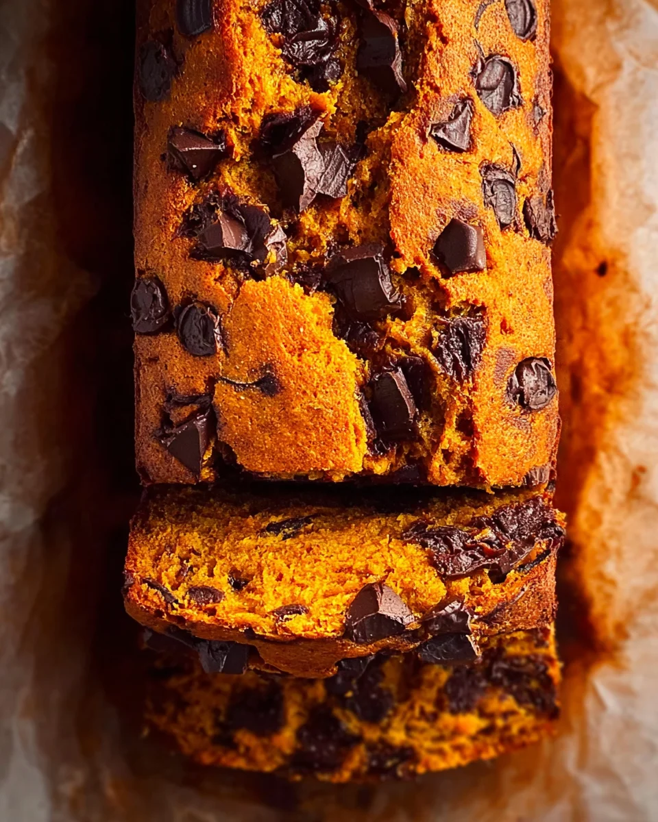 Sweet Pumpkin Banana Chocolate Chip Bread