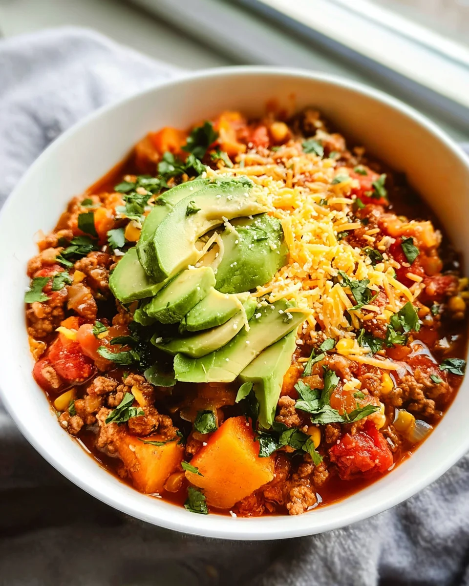 Turkey Sweet Potato Chili