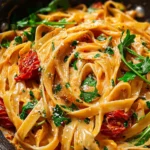 Vegan Creamy Sun Dried Tomato Pasta Recipe