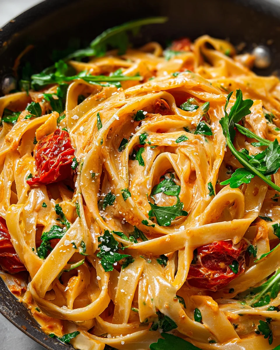 Vegan Creamy Sun Dried Tomato Pasta Recipe