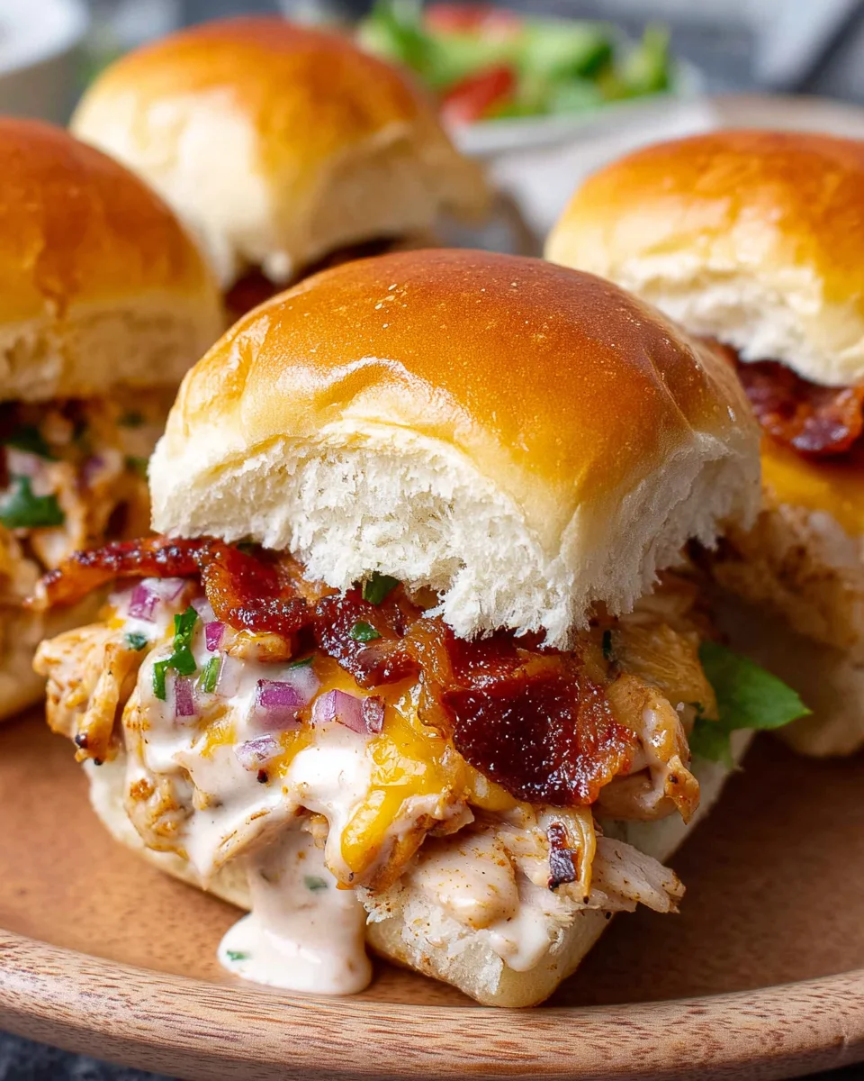 Bacon Ranch BBQ Chicken Sliders 34 Bacon Ranch BBQ Chicken Sliders