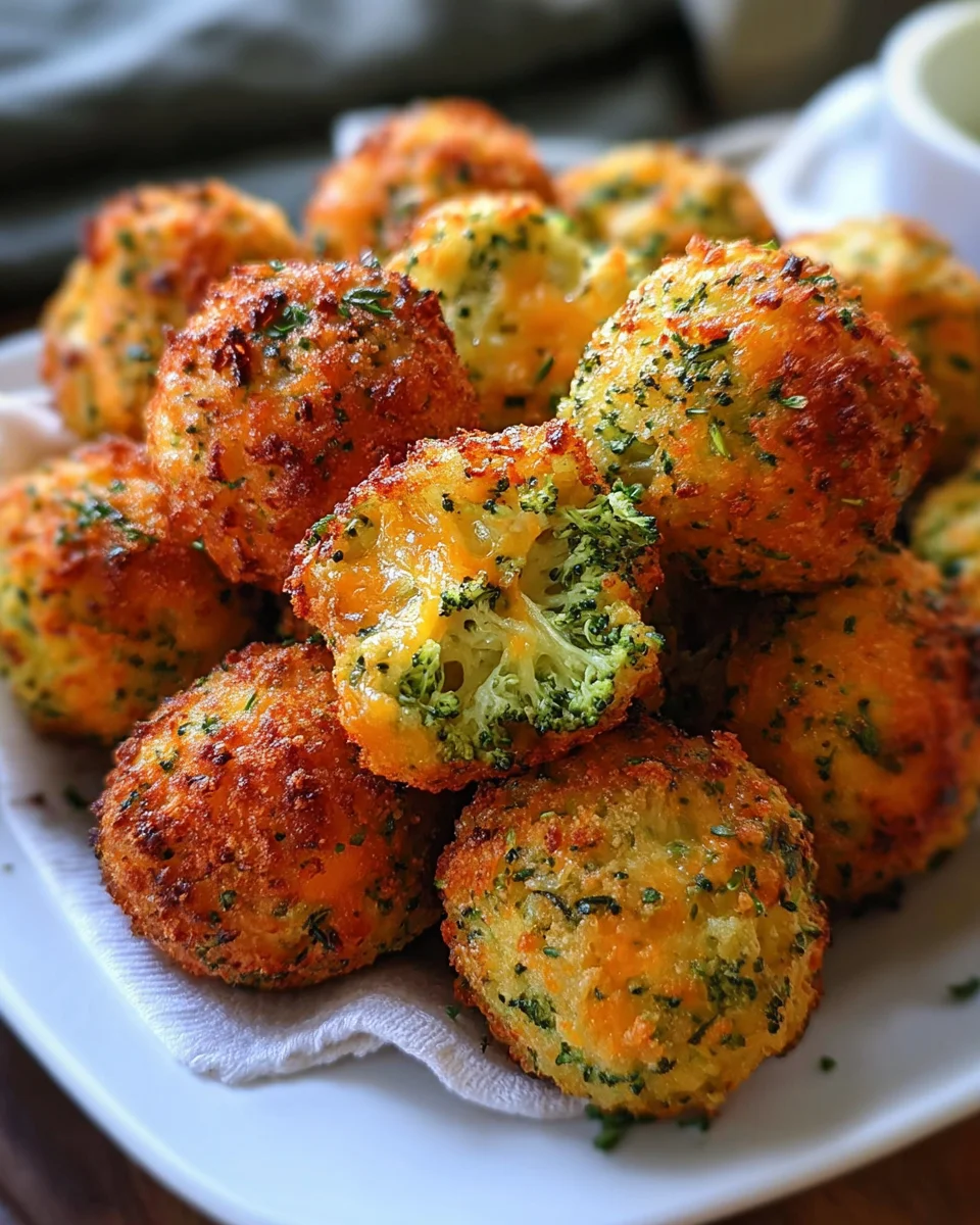 Baked Broccoli Cheese Balls