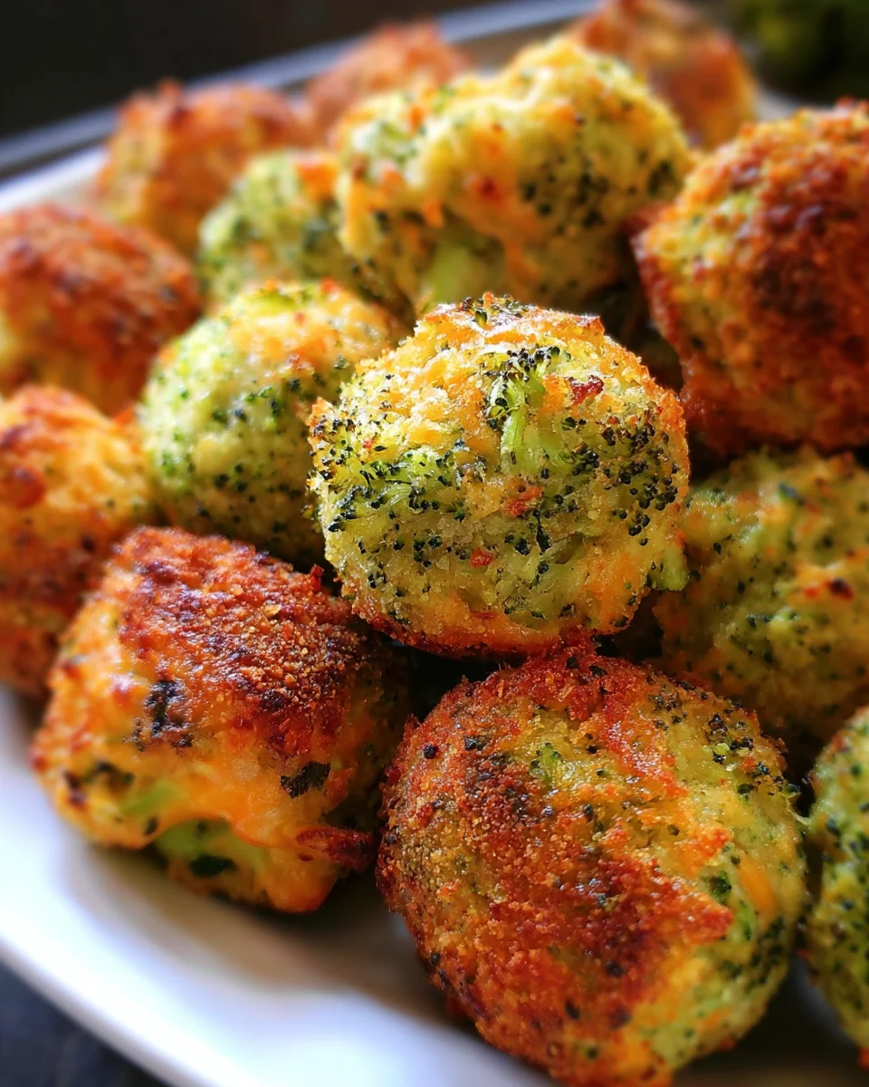 Baked Broccoli Cheese Balls 20 Baked