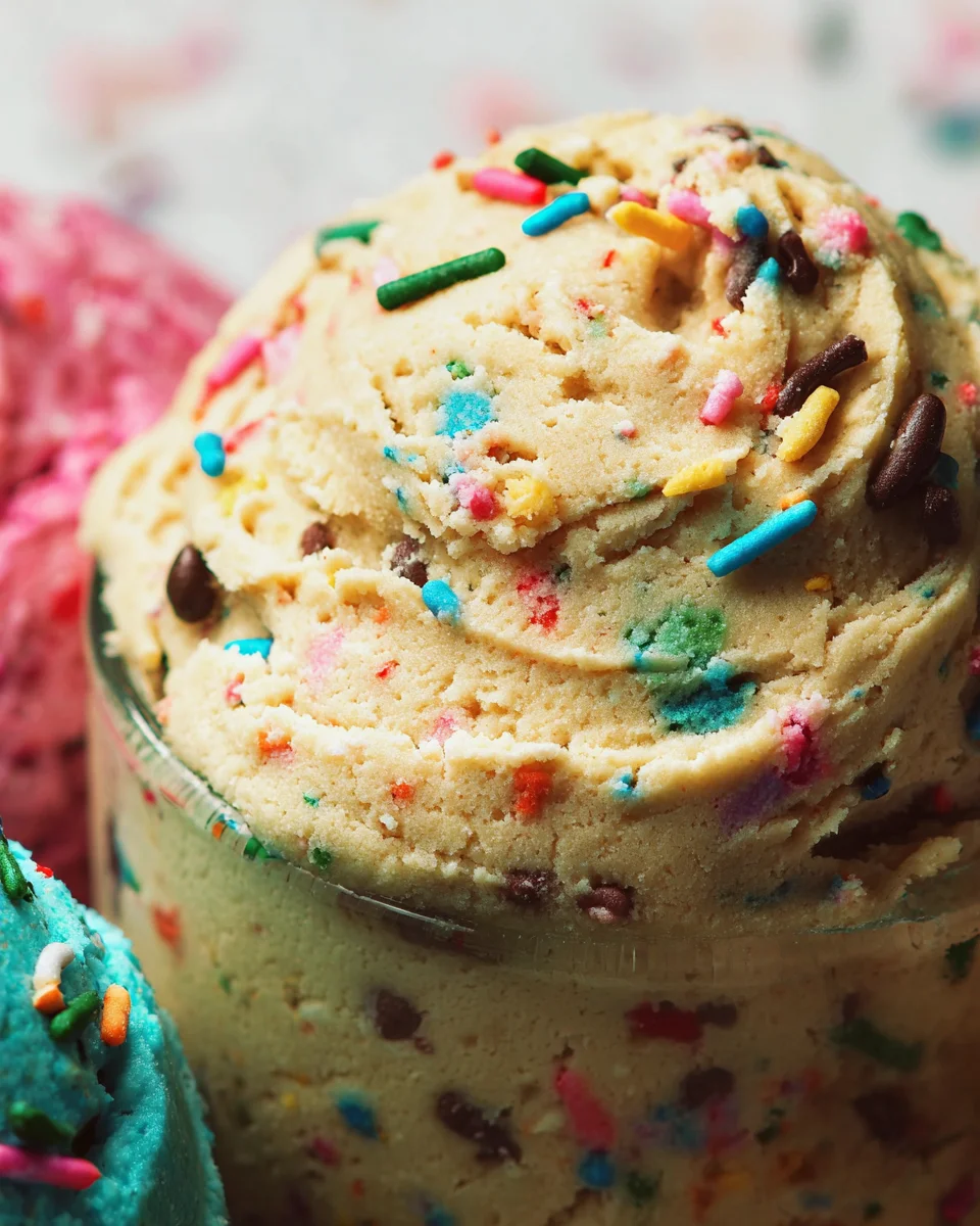 Birthday Cake Protein Cookie Dough