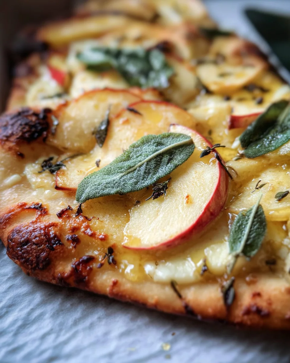 Brie and Apple Flatbread
