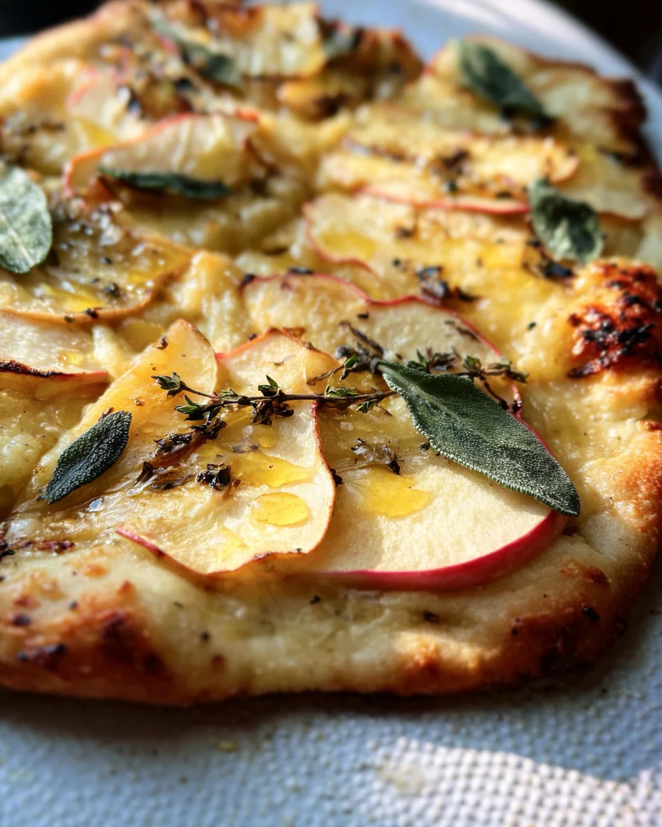 Brie and Apple Flatbread 17 Brie