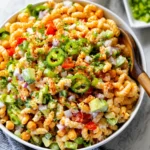 Buffalo Chickpea Pasta Salad