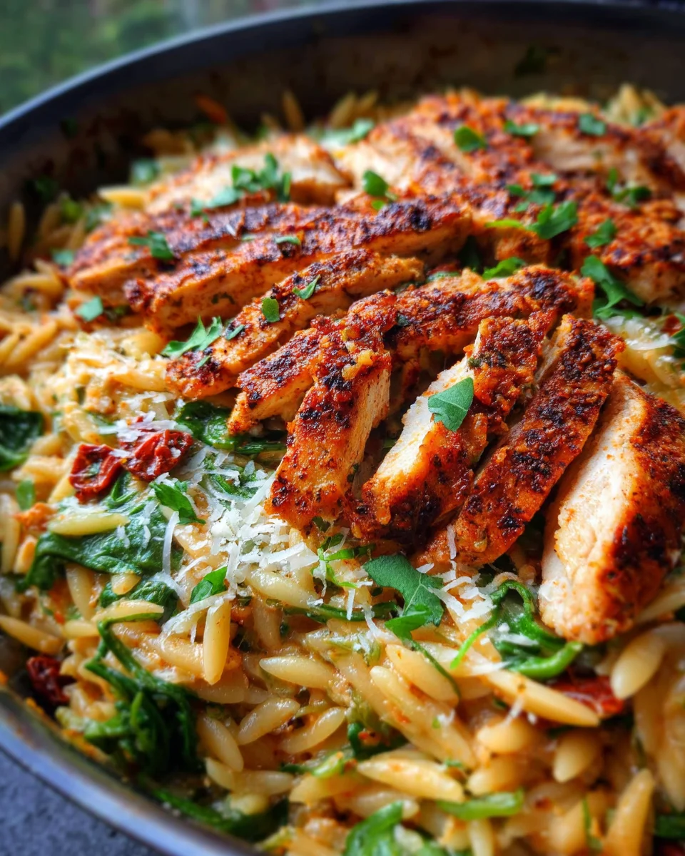 Cajun Chicken Orzo 24 Cajun
