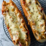 Cheesy Chicken Garlic Bread Sandwich