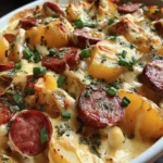 Cheesy Ranch Potatoes and Smoked Sausage